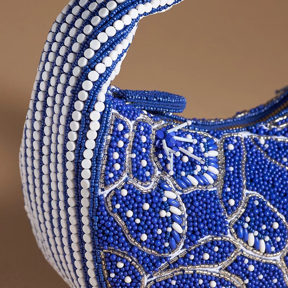 NWT The Tate Beaded Bag: Leaf Edition by Anthropologie - Picture 3 of 4